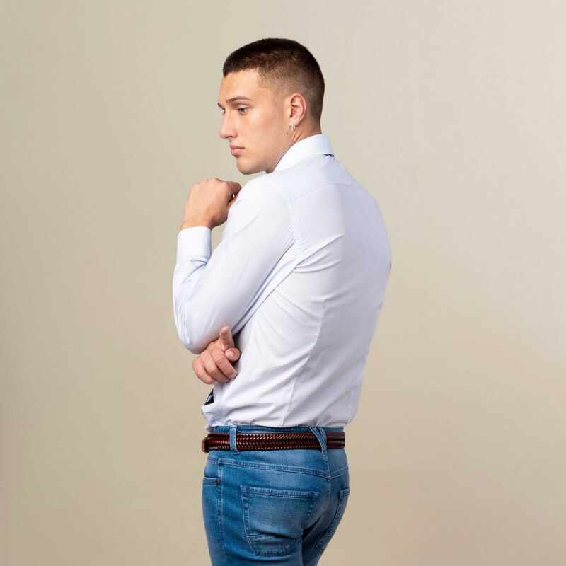 Rembrandt Barbican Light Blue Dot Shirt image number 1